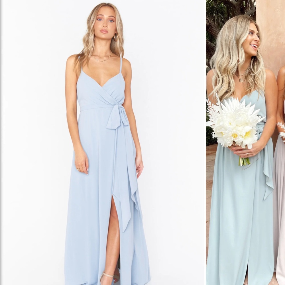 Show Me Your Mumu Liz Dress in Steel Blue